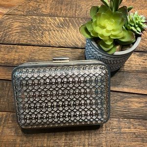 Silver Metal Clutch